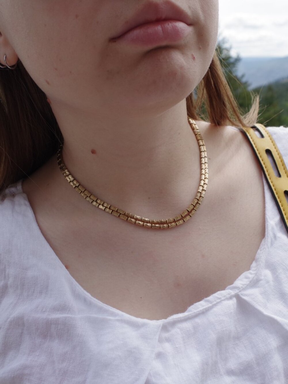 Beautiful Ladies Ciro Gold Plated Two Strand Necklace